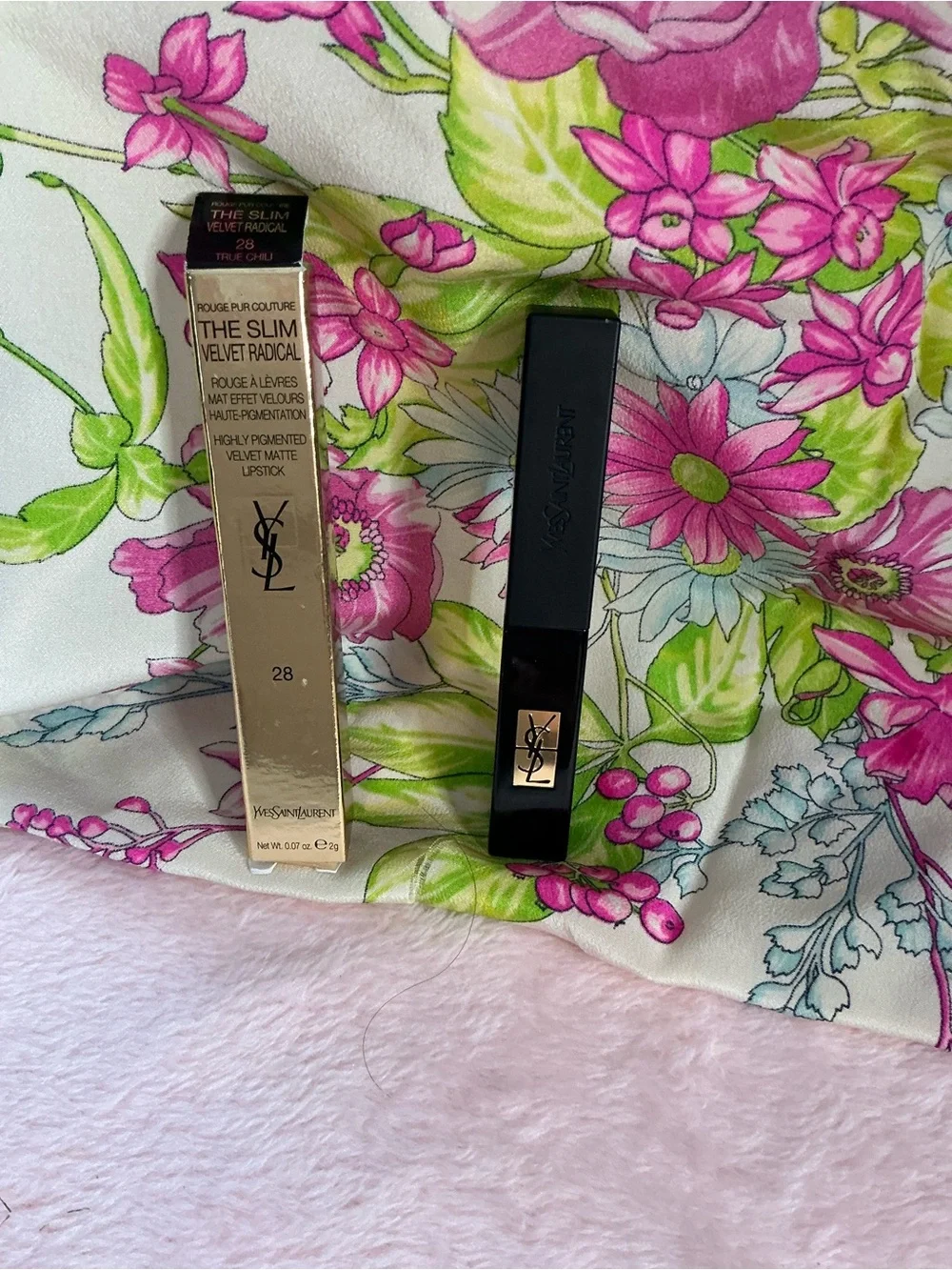 YSL Rouge Pur Couture Slim Velvet Lipstick 28 True Chili New
